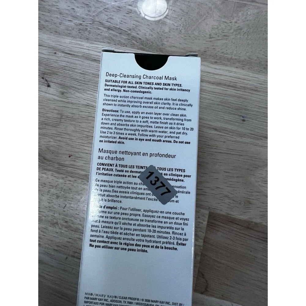 Mary Kay Clear Proof Deep-Cleansing Charcoal Mask 094148 4 Oz. NIB